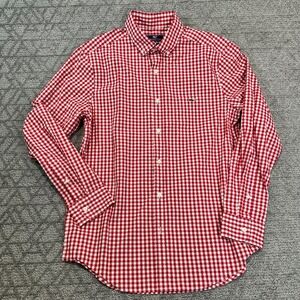 Vineyard Vines Mens Classic Fit Tucker Shirt Gingham Red White Check‎ M